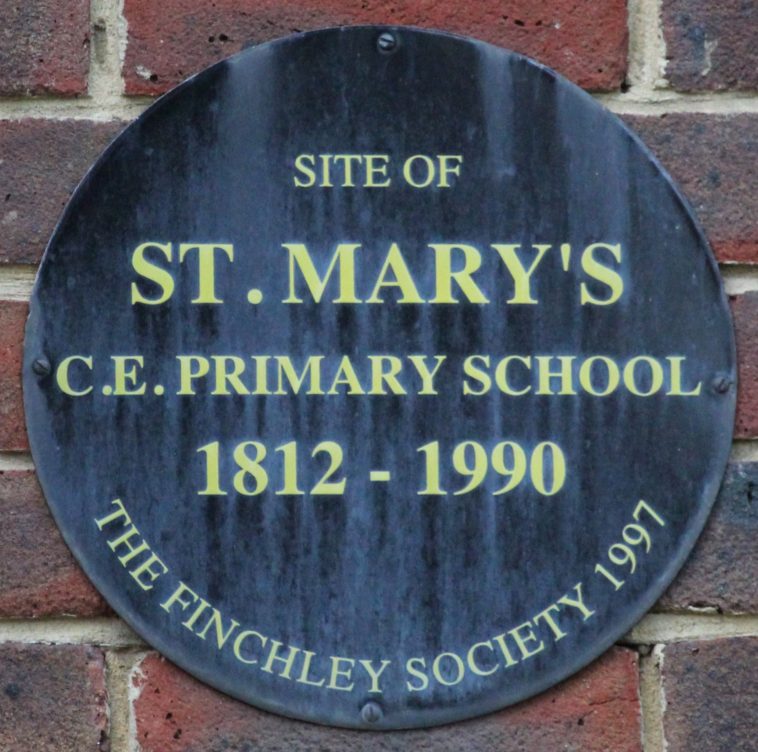 St. Mary’s C.E. Primary School – Blue Plaque | Finchley Society